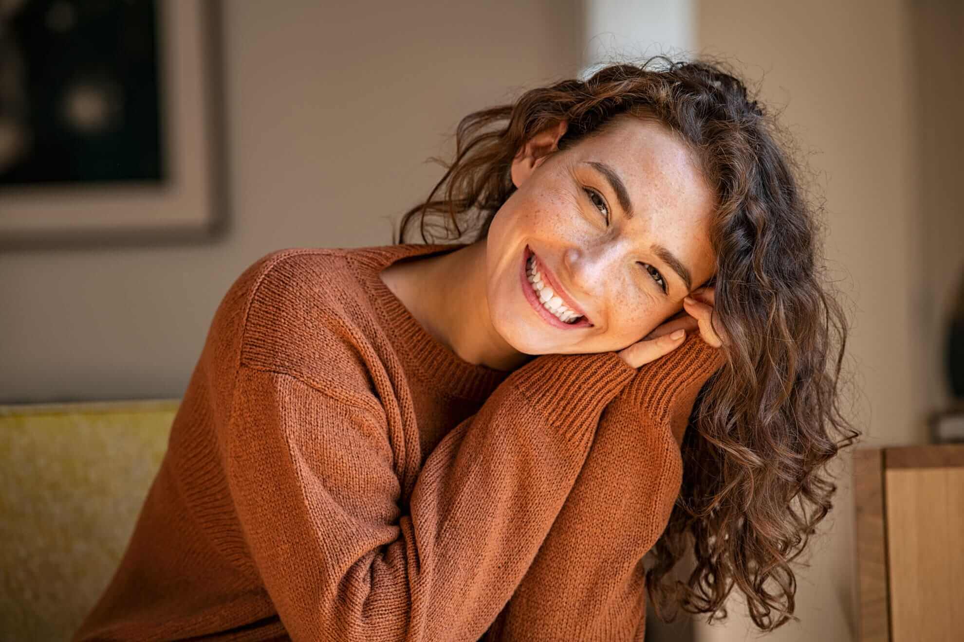 smiley lady