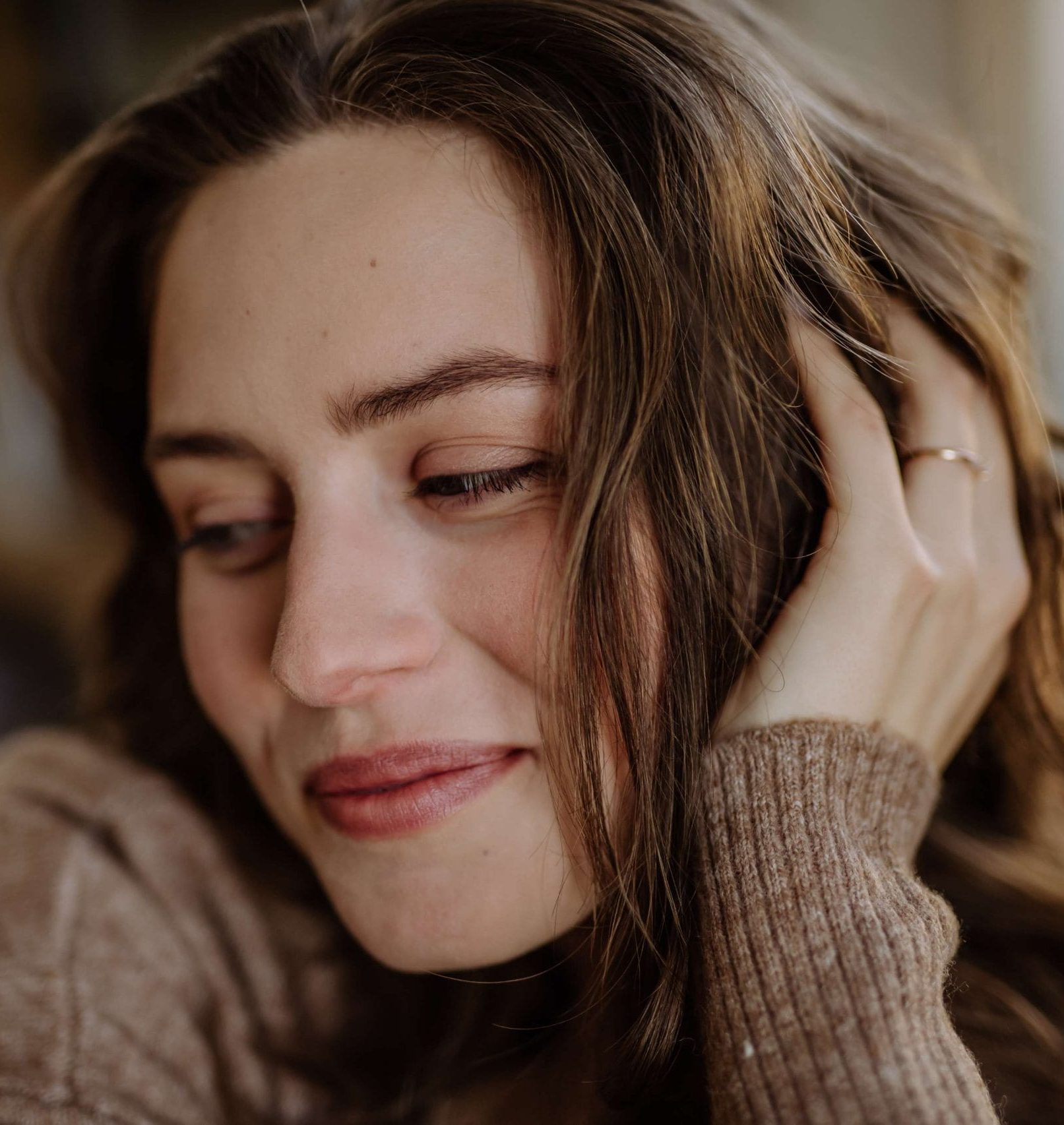 Smiling woman portrait