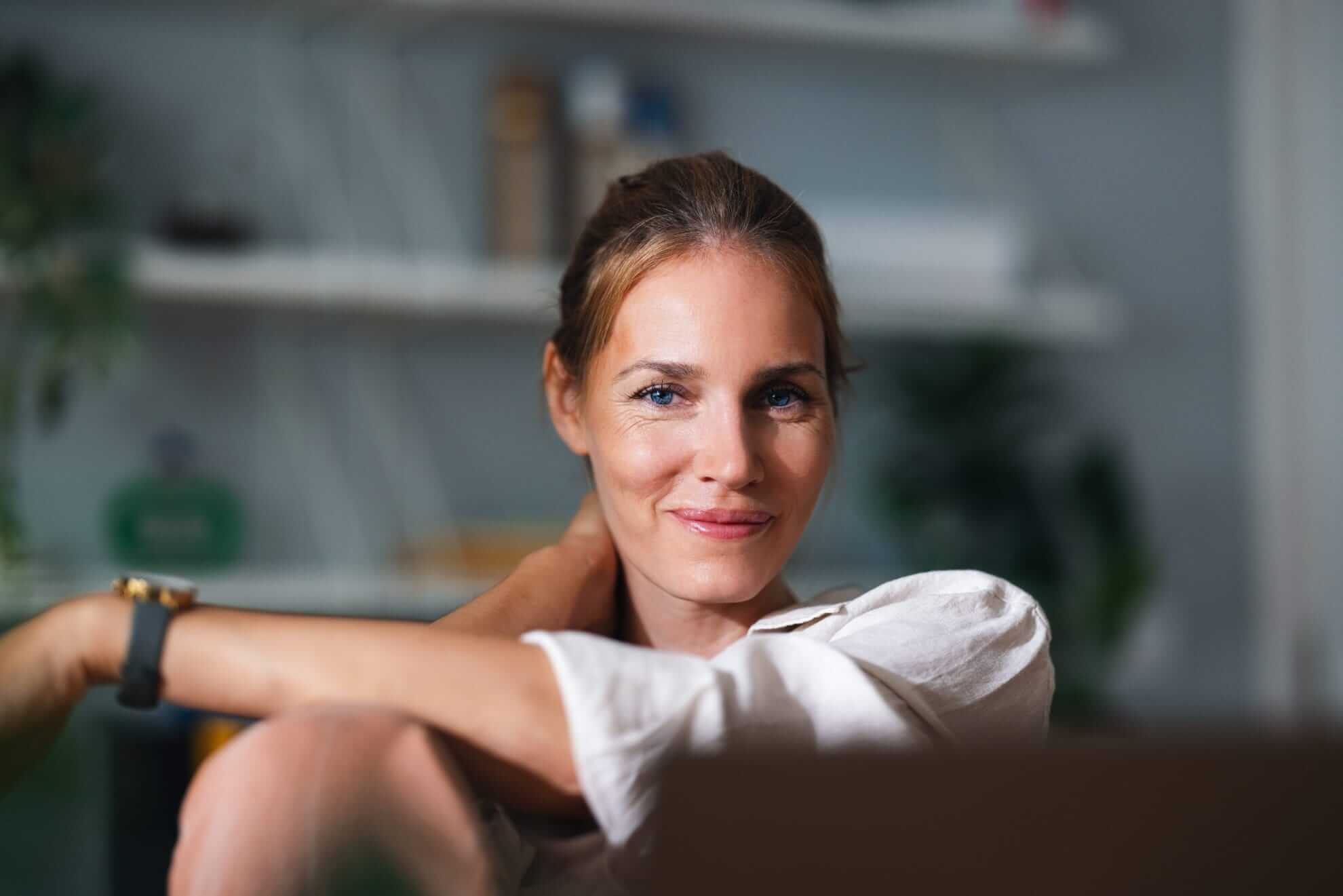 smiley woman